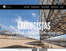 Tablet Screenshot of ekologistas.se